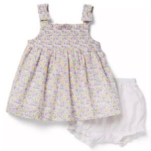 Janie and Jack Baby Ditsy Floral Matching Set